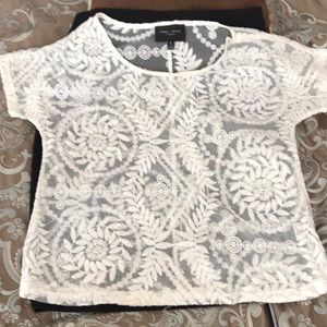Romeo+Juliet lace short sleeves top